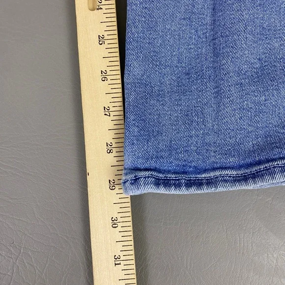 MOTHER High Waisted Rider Skimp Jeans Women's Size 25 Blue Distressed *Flaw Spot - Picture 12 of 16